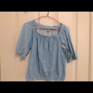 LOFT blue top